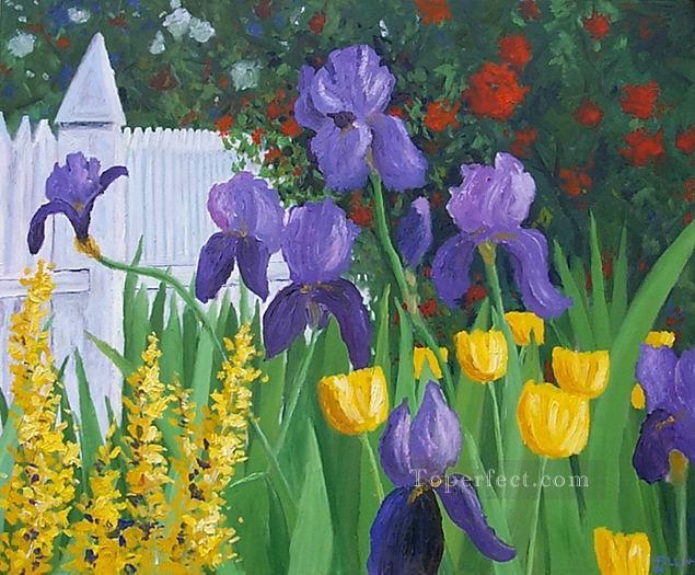 yxf016bE impressionism garden Oil Paintings